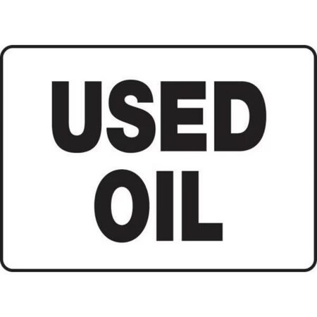 Accuform SAFETY SIGN USED OIL 10 in  X 14 in  MCHL516XL MCHL516XL